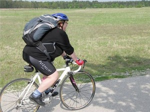 Large Cyclist Image