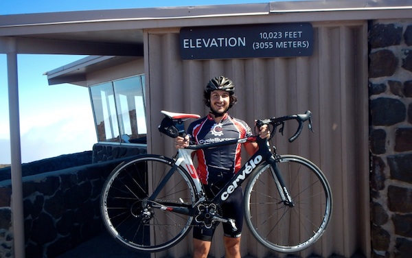 Riding to the top of Haleakala