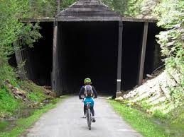 enter tunnel - The Route of the Hiawatha