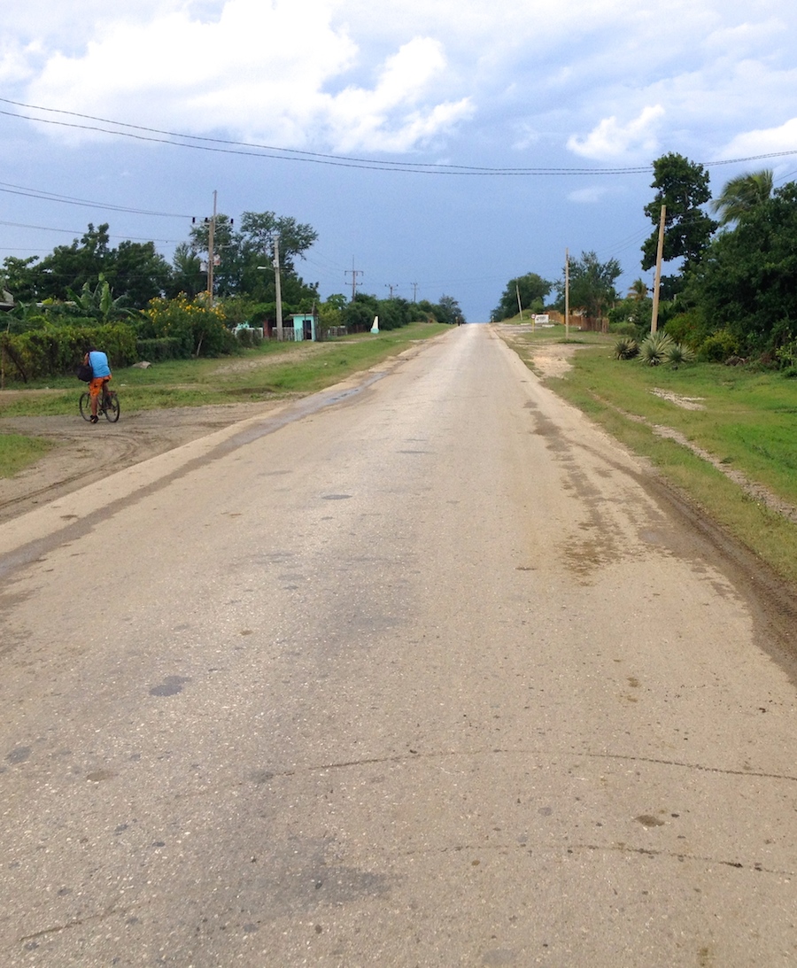 This would be an average quality road in Cuba.