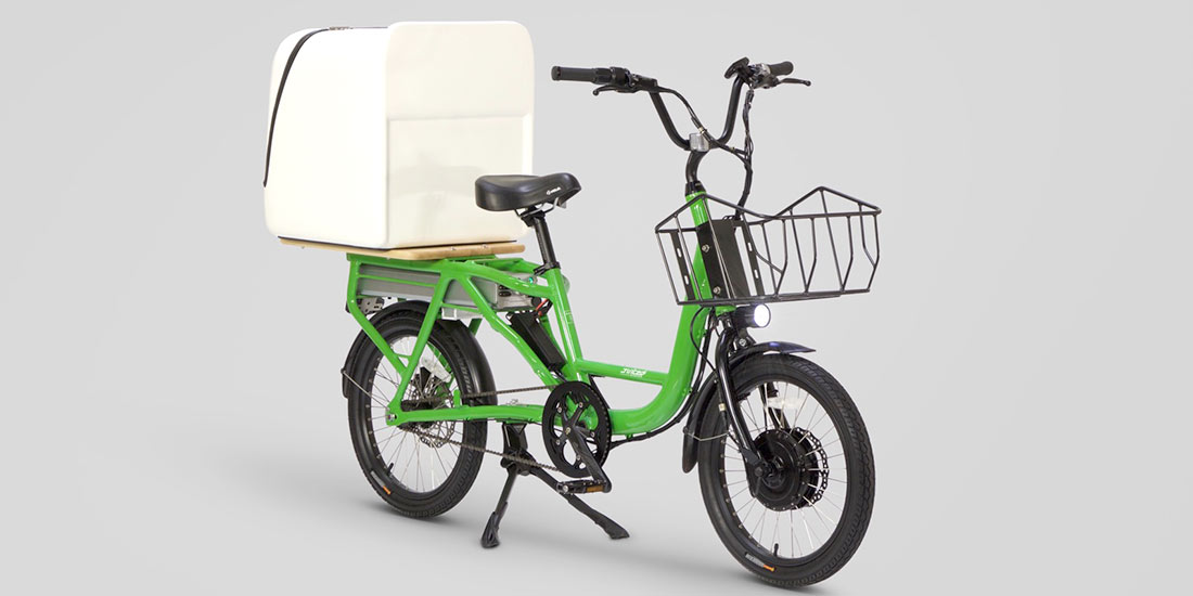 Green+Delivery e-bike +Pizza