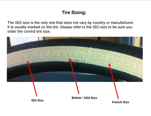 Bicycle Tire Inner Tube Size Chart